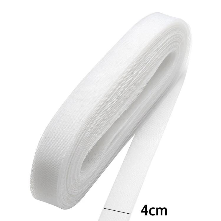 1-10cm Flat Plain Hard Stiff Rigid Crin Horsehair Braid Polyester Boning for Sewing Wedding Dress Dan Formal Dress Acssory