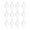 12 Pcs Single Way Check Valve PE High Temperature Corrosion Resistant Spring Water Stop Check Valve for Industry 8mm