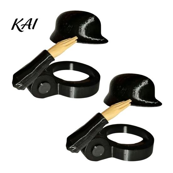 Tappi di Ricambio per Bottiglie 2 Pezzi Divertenti Caschi da Soldato Tappi per Bottiglie, Tappi in Plastica per Birra per Bottiglie Standard a Tappo Tematico, Saluto Party Riutilizzabile