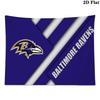 Baltimore Ravens Logo Wall Tapestry Aesthetic Wall Hanging Printed Fabric Blanket Decorative Tapestries for Bedroom Living Room Home Decor