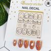Adesivi di Bellezza Nuovi Ornamenti per Nail Art Natalizi Pupazzo di Neve Regalo di Natale Adesivi per Nail Art Adesivi 3D per Unghie