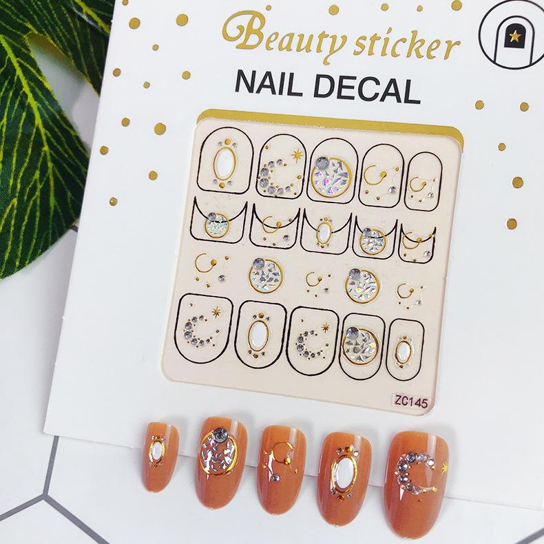 Adesivi di Bellezza Nuovi Ornamenti per Nail Art Natalizi Pupazzo di Neve Regalo di Natale Adesivi per Nail Art Adesivi 3D per Unghie