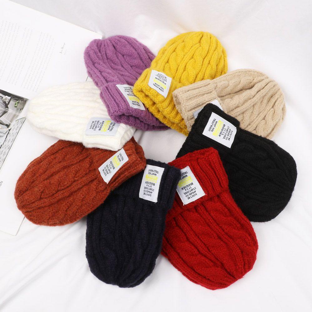 

Women Outdoor Winter All-match Cotton Beanie Hat Keep Warm Knitted Cap