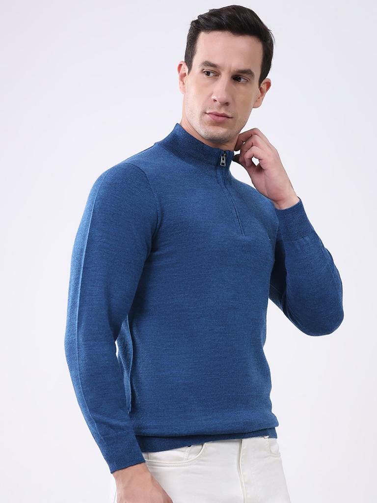 Monte Carlo Mens Regular Fit Solid Pullover