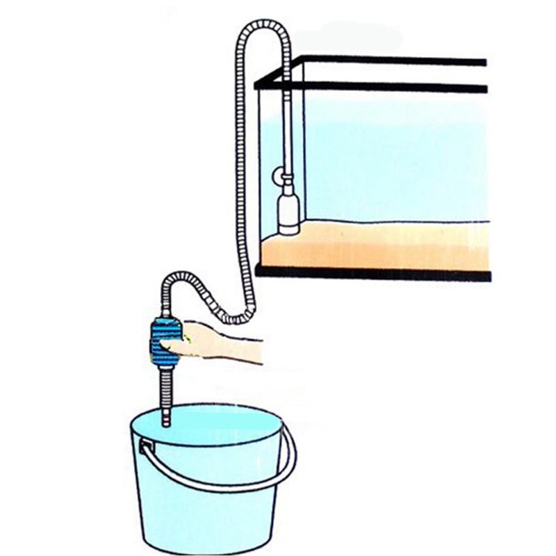 Cheap Aquarium Siphon Fish Tank Water Filter Acuario Accessories Syphon