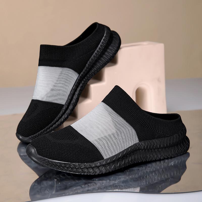 Women Slide Slippers Soft Mules Sandals Slip on Summer Casual Women’s Clogs Lightweight  Sandals Plus Size 41 42 43 EU:36 чёрный