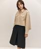 AVA MOLLI Flap Pocket Point Crop Sh (L/Beige)