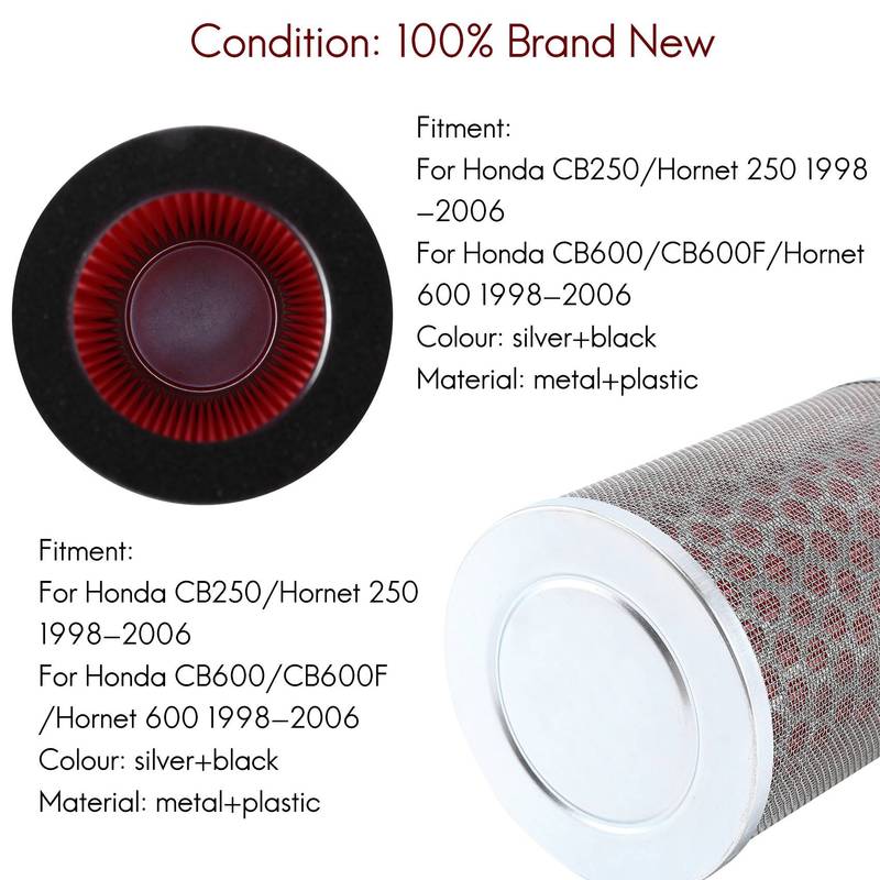 Ac29-Motorluchtfilterreiniger Voor Honda CB250/CB600/CB600 Hornet 250/600 1998-2006