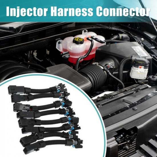 Pack of 8 For LS1 LS6 LT1 EV1 Injector Harness Connector Injector Harness Black