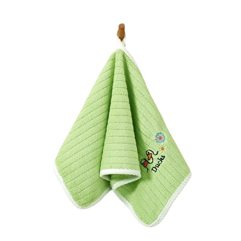 Towels for Washing Faces for Home Use Kindergarten Boys and Water Absorb Girls for Babies Plush Rectangular Non-pure Cotton-made Face Towel for