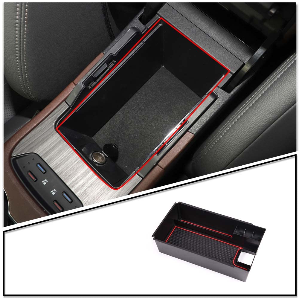 Sauicemy Console Storage Box for Toyota Harrier Console Center Console Center Armrest Insert Car Interior Small Item Interior ABS Material 2020-2022,