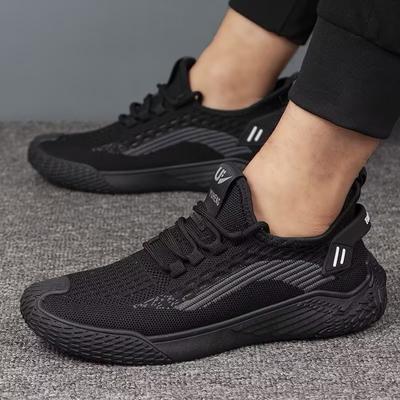 Herenschoenen één pedaal dunne zachte zool ademend mesh casual sportschoenen hardloopschoenen