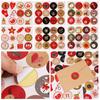 Ornaments Packaging Candy Number Stickers Advent Calendar Adhesive Label Christmas Paper Sticker