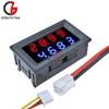 DC 0-100V 0-200V 10A 0.56" Mini LED Digital Voltmeter Ammeter 4 Digit Voltage Current Meter Car Battery Capacity Tester 5V 12V