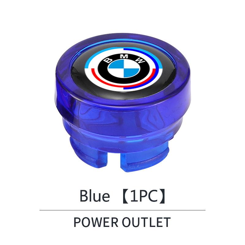 For BMW M E46 E90 E60 Car Cigarette Lighter Cover Button Protective Case Anti Dust Cap Decoration For BMW 50th Anniversary 1 3 5 7 series E83 F16 E70