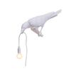 Tabletop Accent for Study Crow Table Lamp, Gothic Raven Night Light, Halloween Black Bird Artistic Wildlife Sculpture Lamp Dark Academia Desktop