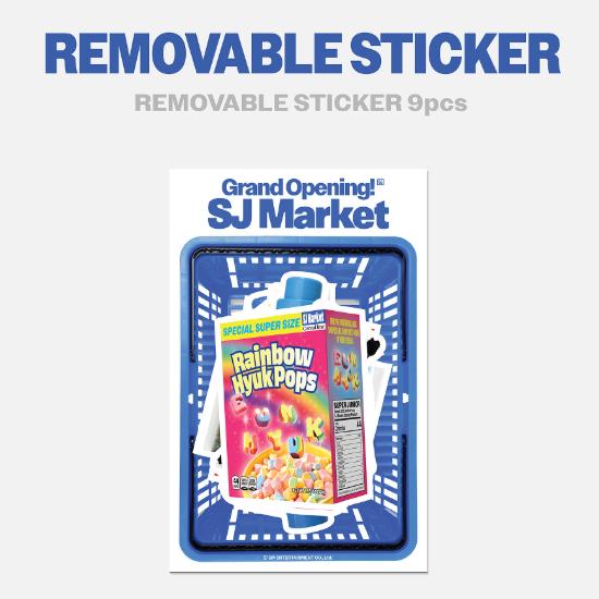Pre-order SUPER JUNIOR Grand Opening! SJ Market Removable Sticker