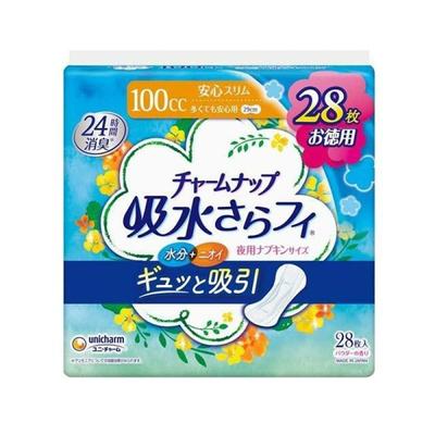 Unicharm Charm Up Absorpční Měkká Hygienická Vložka 100cc 28 kusů pro klid mysli i při velkém množství