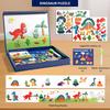 Dinosaur Magnetic Face Puzzle For Toddlers Kids Educational Toy With Diy Fun