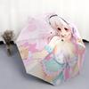 Super Sonico  pattern, automatic folding umbrella, portable and foldable design, 8 ribs, a Christmas or birthday gift.