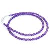 2PIECES pe1511-Amethyst-38 Brand Name Accessories Necklace Choker Amethyst - 38cm