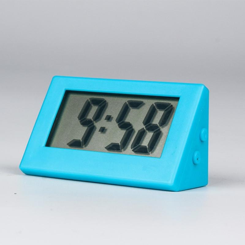 Tiny Desk Clock With Clear LED Display Easy Setup 55x25x30mm Portable Size For Elderly Students Travel Home Office Use
