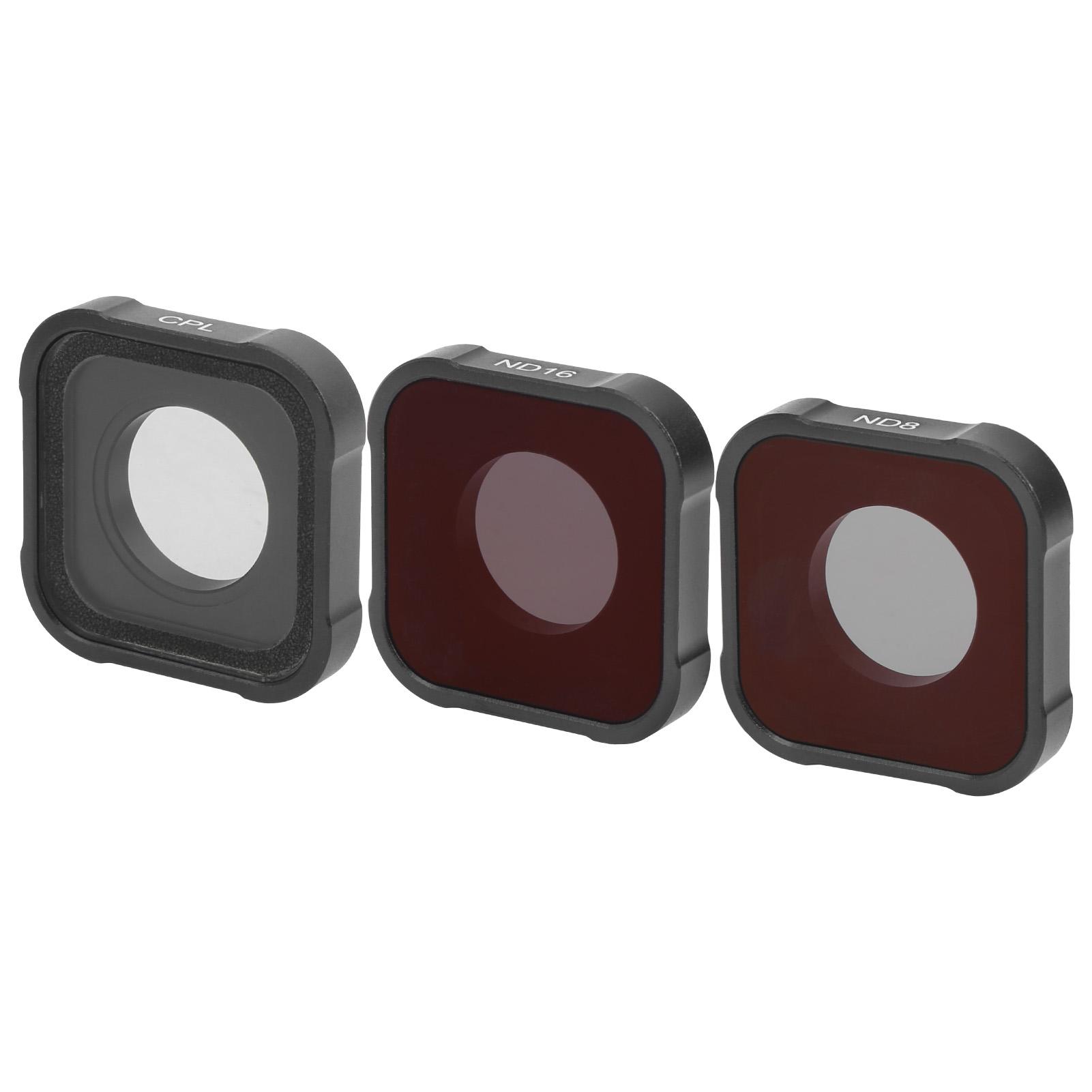 

Junestar 3 в 1 Фильтр для экшн-камеры Сменная крышка объектива CPLND8ND16 для GOPRO HERO9