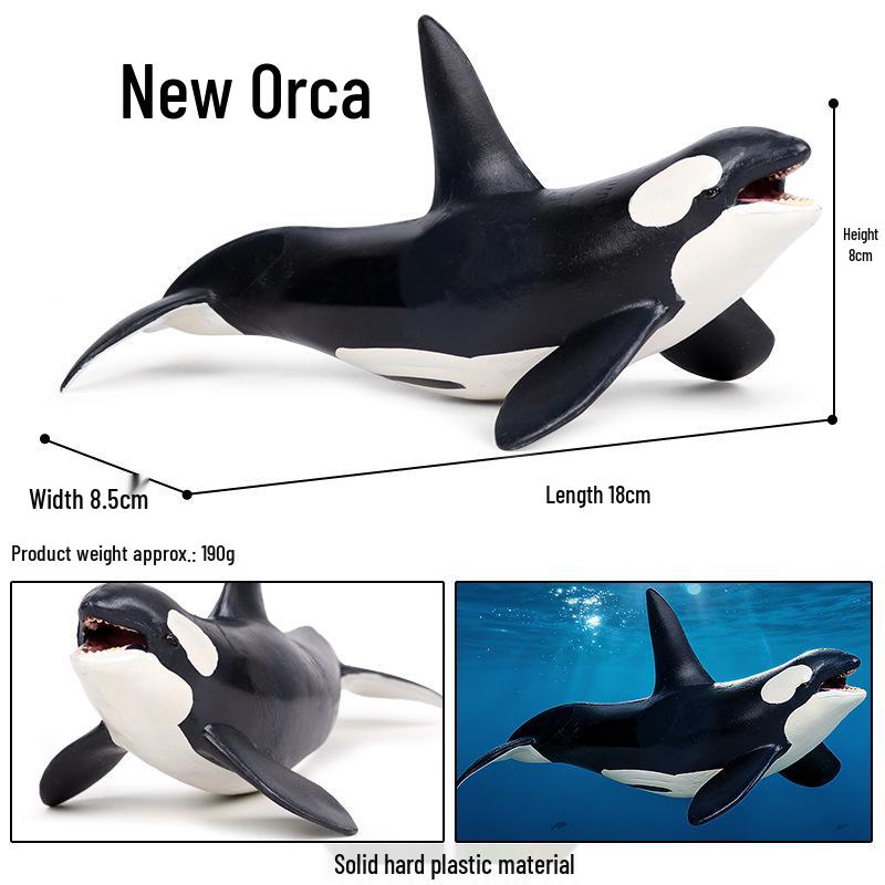 Three-Headed Shark & Megalodon Marine Life Model Toy Ornament