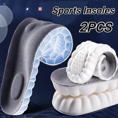 4D Massage Insoles Super Soft Sports Shoes Insole for Feet Running Baskets Shoe Sole Arch Support Orthopedic Inserts Unisex