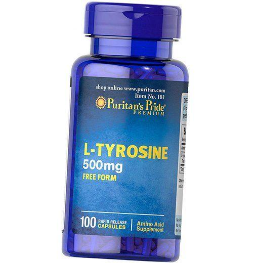 

Амінокислота Тирозин, L-Tyrosine 500, Puritan s Pride 100капс (27095001) 100caps