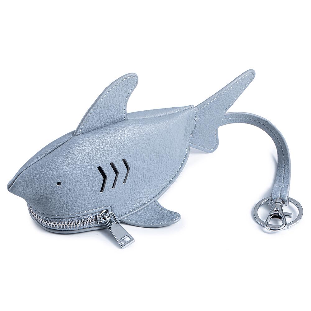 Creative Leather Shark Key Case & Pendant