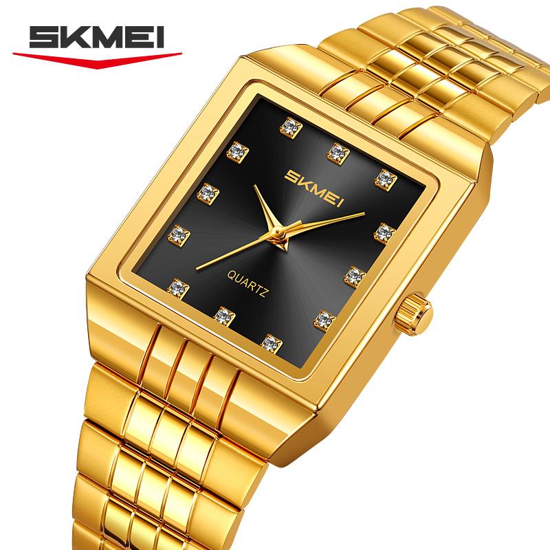 SKMEI 2619 Luxury Watch for Men Casual Mens Stainless Steel Strap Waterproof Quartz Wristwatch Shockproof Watches Reloj Hombre