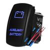 12V 24V Boat Trim Tabs Switch (ON)-OFF-(ON) Momentary Rocker Switch Waterproof Blue Light ON-OFF Toggle Switch With Harness Switches4