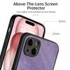 For iPhone 15 Plus Case Shockproof Slim Retro Leather Phone Back Cover