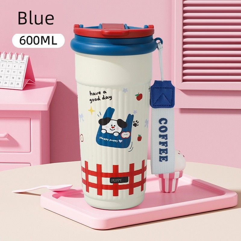 Large-Capacity Thermos Cup for Women, Good-Looking Ice Cup, Portable Car Coffee Cup, Outdoor Sports Water Bottle, Tea Cup