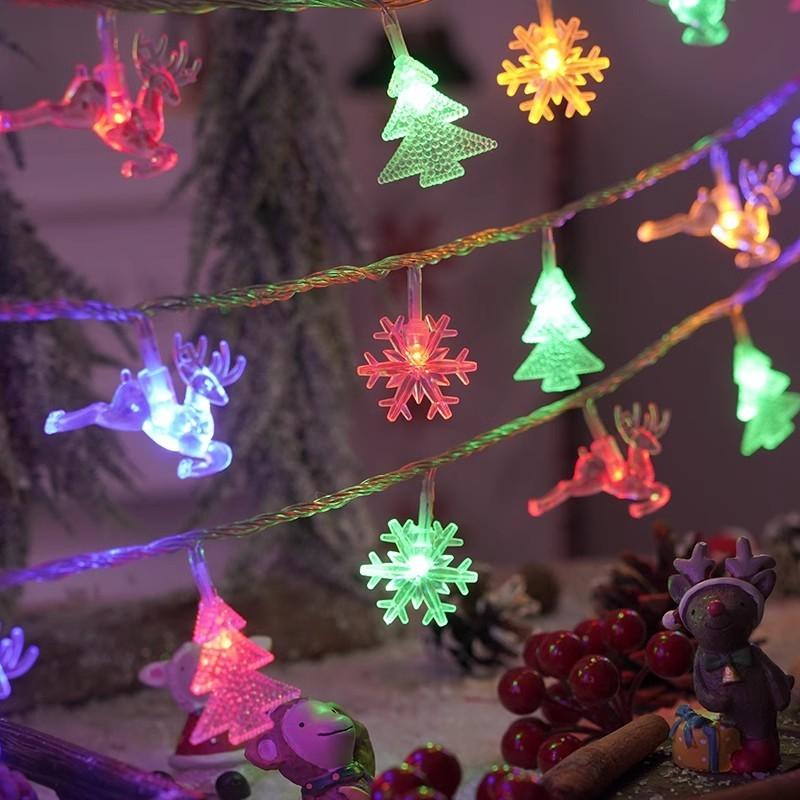 

Рождественские праздничные светодиодные гирлянды украшения с Санта-Клаусом снеговиком дом Style T 1.5M (10 Lights)