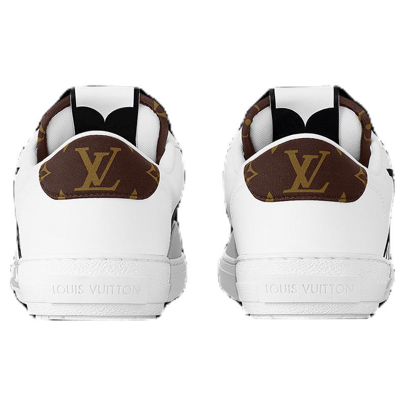 Louis Vuitton Charlie Trainers White Cacoa Brown Black 1A9JN6