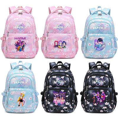 Mochila K-Pop de Desenho Animado Estampada Estudante Adolescente Mochila para Menino Menina Mochila Escolar Presente para Criança Mulheres Grande Capacidade Impermeável Bolsa de Viagem Mochila