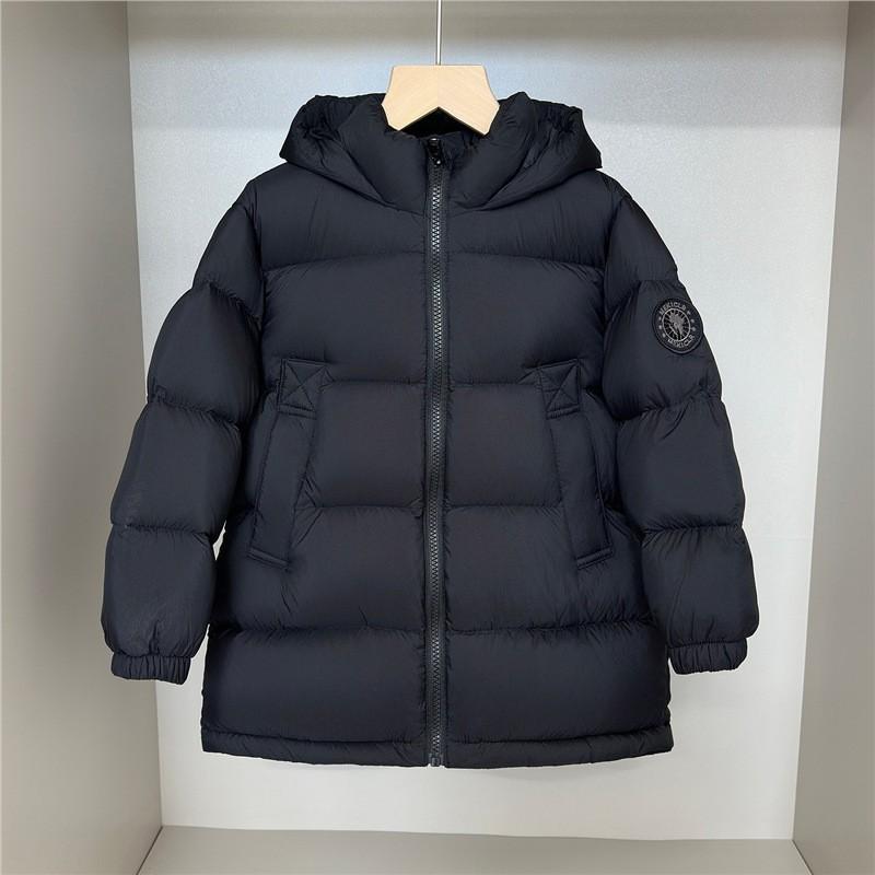 Kids Long Sleeve Down Jacket Hooded