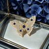 Vintage Lapel Pins Women Rhinestone Butterfly Brooch Pin, Insect Alloy Badge Pin Jewelry Accessories for Daily Wear Wedding Party Prom Bridal