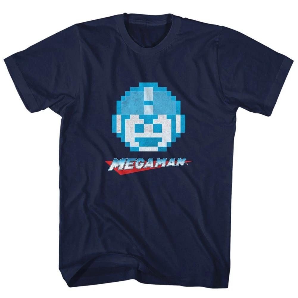 Mega Man Megaface Navy Gaming  Children s T-shirt 140
