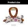 Acetic Acid Cartoon Dog/Cats Hair Claw Clip for Girls Animal Claw Clip Hair Styling Clip Elegant Hair Clamp for Daily Wear