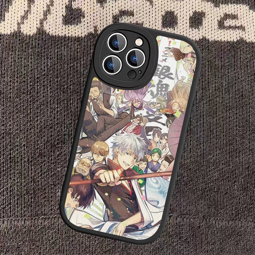 G-GINTAMA Anime Phone Case Hard Leather For IPhone 16 15 14 Mini 11 12 13 Pro Max Plus Fundas