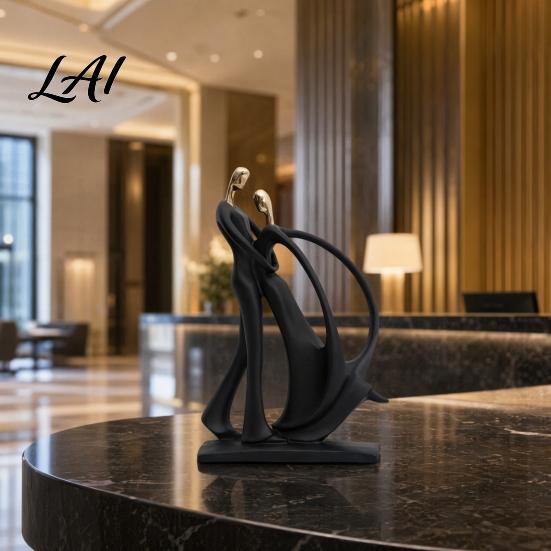Saxophone Player Sculpture Resin Musician Sculpture Stable Base Abstract Guitar Singer Statue Band Theme Decoration Home Art Decor Collectibles