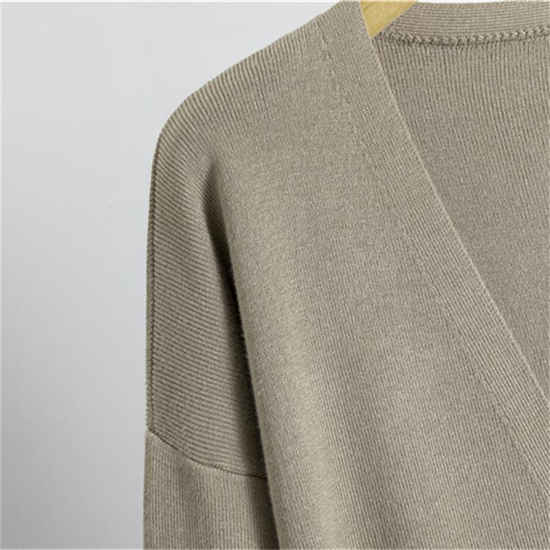 Spring And Autumn Temperament Knitted Suit Sleeveless Vest Sweater Cardigan Pants Three Piece Set