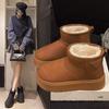 Snow boots women's velvet thick-soled thickened cold-resistant and warm winter new student versatile bread short boots cotton shoes