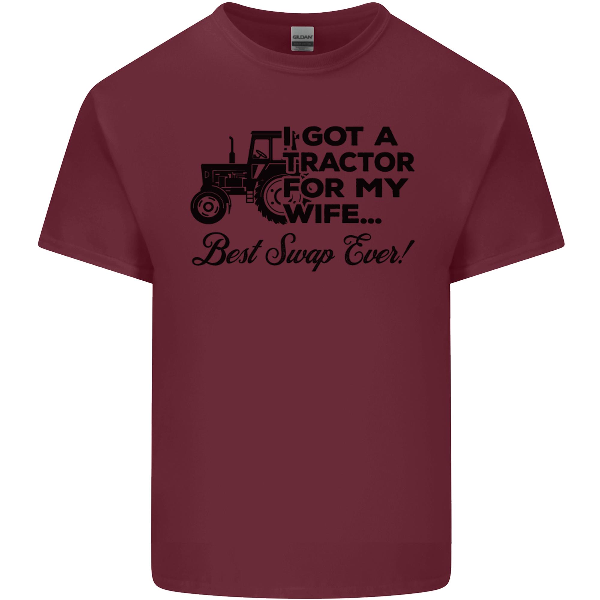 Tractor for My Wife Best Swap Ever Farming Unisexs Light Cotton TShirt S