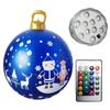 60cm Christmas Tree Hanging Ornament PVC Glow Outdoor Toy Ball Home Garden Christmas Inflatable Ball New Year Party Decoration