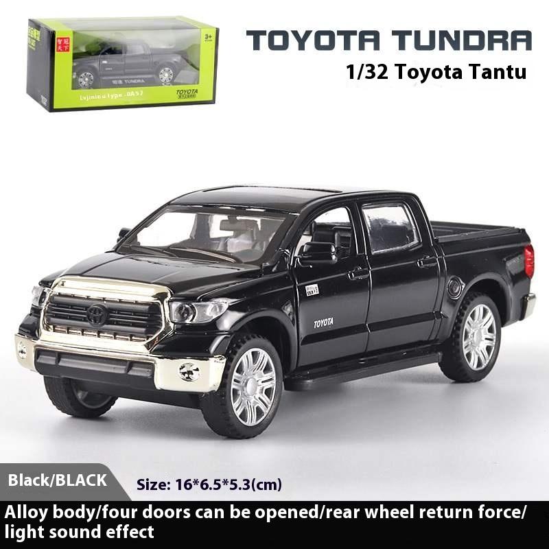 1/32 Scale Toyota Tundra Off Road SUV Pickup Truck Alloy Metal Diecast Car Model Sound & Light Adult Collectible Gifts Mini GT Present