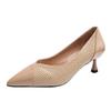 Slip On 2025 Fine Heeled Shoes Pointed Pumps Lace-Up Basketball Platform Shallow Mouth Sandals Ladies Slip-On Latest Stiletto To
